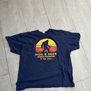 Hide N seek bigfoot mt hood T shirt